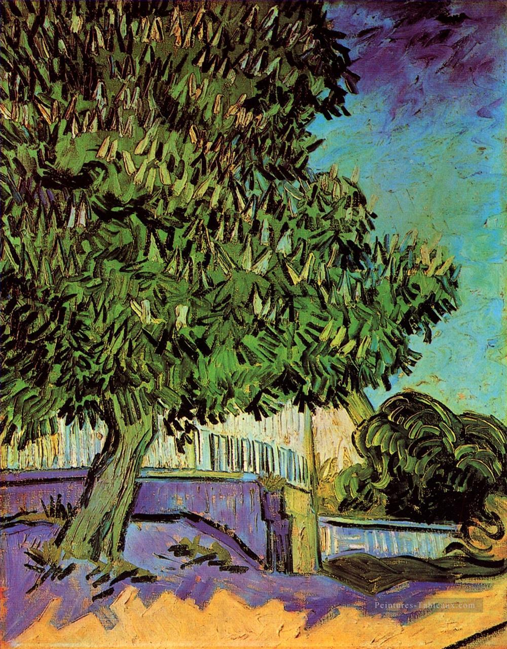 Châtaignier en fleur Vincent van Gogh Peintures à l'huile